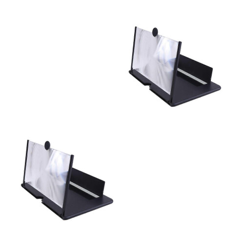 Lente d'ingrandimento per schermo di cellulare, amplificatore video per effetti 3D (2 pezzi) 2