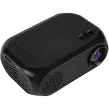 Mini Portable Projector 400 to 600 Lumens with HD LCD Screen, LED Home Theater Video Projector with HDMI AV USB and TF Input for Movie Night
