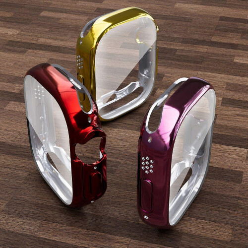 2 PCS Case Apple Watch Series 8Pro 49mm Slim Shockproof Bumper TPU Shell Screen Protector 2