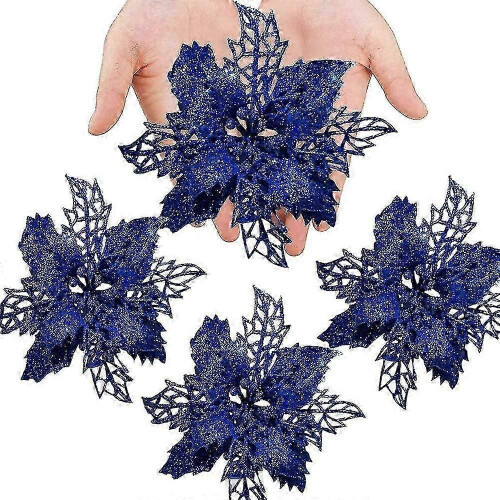 12-Pack Christmas Artificial Flowers - Realistic Festive Floral Arrangements 2