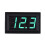 2x2 Wire DC5-120V Digital Volt Voltage Meter Voltmeter Car Motor 0.56' Green 2