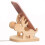 Supporto per tablet in legno, supporto per telefono, 2 pezzi, beige, design alce 4
