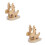 Supporto per tablet in legno, supporto per telefono, 2 pezzi, beige, design alce 5