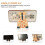 Supporto per cellulare a forma di giraffa, in legno, set da 5 pezzi 4