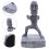 supporti per cellulare in resina Moai, colore grigio scuro. 2