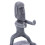 supporti per cellulare in resina Moai, colore grigio scuro. 3