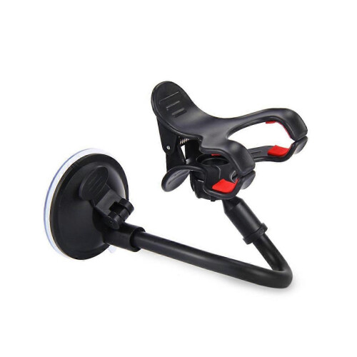 Smartphone Car Holder Flexible Long Arm Suction Cup Black 2