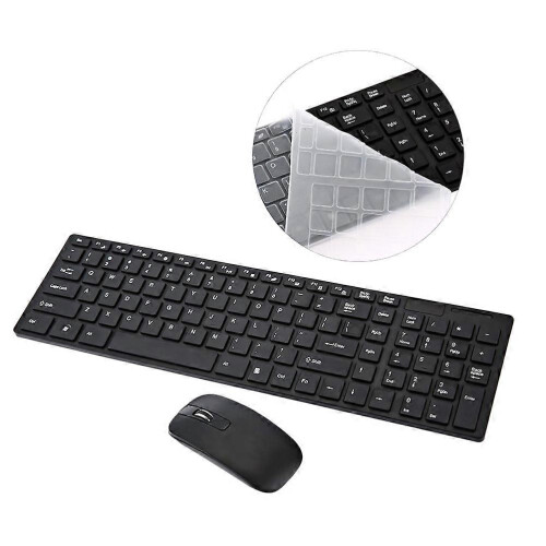 Computer Keyboard Mouse 2Pcs Wireless Keyboard with Mouse for Home Use 1