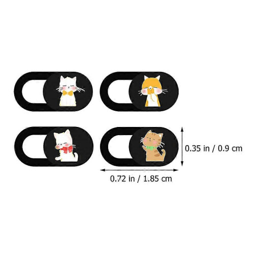 Camera Cover Laptop Cat Style Webcam Privacy Protector 4Pcs Pack 1