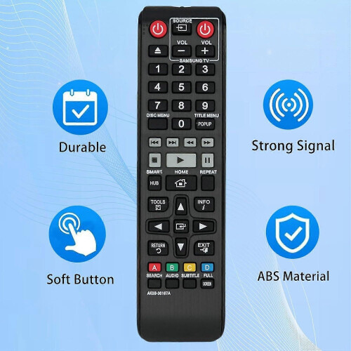 AK59-00167A For Samsung Blu-Ray DVD Player Remote Control Battery Powered Infrared Wireless Controll 2