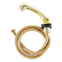 (Aureate) Douchette portable noire pour bac à shampoing avec tuyau, idéale pour les salons de coiffure et les barbiers.