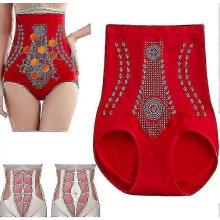 (RED, 2XL) UniqueFibreRestoreShaper GrapheneHoneycomb VaginalTightenBodyShapeBriefs FatBurnTummy