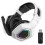 (White) Casque de jeu circum-aural à réduction de bruit avec microphone et éclairage LED 1