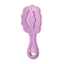 (Purple) Salon Wet Dry Massage Comb Anti Detangling Hair Brush for Women Hairdressing Styling Tool
