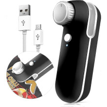 (Black6) Mini scelleuse et coupe-sacs sous vide et rechargeable 2 en 1 améliorée avec SoftMagSecLock portable pour P