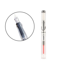 (1.5mm) Stylo plume de calligraphie créative à corps transparent pour débutants