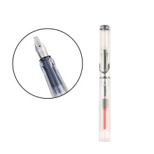 (2.9mm) Stylo plume de calligraphie créative à corps transparent pour débutants