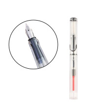 (1.1mm) Stylo plume de calligraphie créative à corps transparent pour débutants