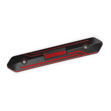 (Red) Protection thermique de talon pour pot d'échappement de moto - Alliage d'aluminium