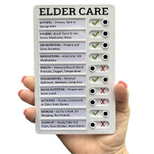 (Elder Care) Plastic Memo Board Portable My Chores Elder Care RV Checklist Message