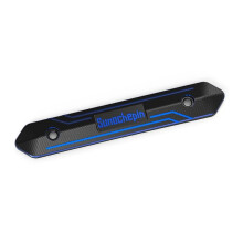 (Blue) Protection thermique de talon pour pot d'échappement de moto - Alliage d'aluminium