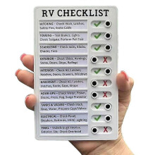 (RV Checklist) Tragbare Memotafel aus Kunststoff – Checkliste für meine Aufgaben in der Altenpflege und Wohnmobil-Nutzung