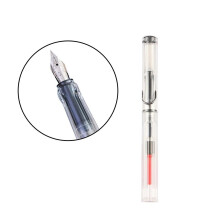 (0.7mm) Stylo plume de calligraphie créative à corps transparent pour débutants