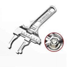 (Silver) Kostumere 6-68mm Maulöffnung Wende-Spülbeckenschlüssel Multi-Werkzeug