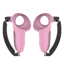 (Pink) Mjukt skyddande TPU-fodral med justerbar rem för Quest 3 Touch Controller VR-tillbehör