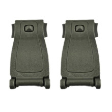 (Army green) Lot de 2 clips de fixation pour sangles de sac à dos, organisateur de gestion des sangles