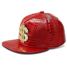 (Red) Hip-Hop-Rock-Hut für Damen und Herren, flache Baseballkappe mit Snapback-Verschluss, verstellbar, für Outdoor-Aktivitäten