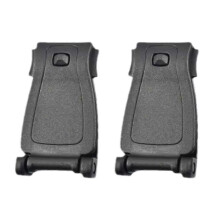 (Black) Lot de 2 clips de fixation pour sangles de sac à dos, organisateur de gestion des sangles