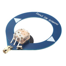 (Blue) Mini Donut Loop-antennset Blå SW 4-24MHz Röd MW 500-2000kHz