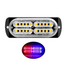 (Red blue) Gyrophare de signalisation d'urgence Ă 20 LED pour calandre de voiture, camion ou remorque