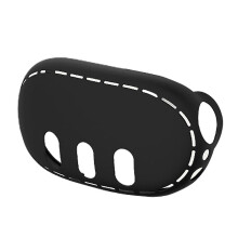 (Black) Housse de protection en silicone lavable et résistante pour casque VR, antichoc.