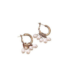 (Light Yellow) Boucles d'oreilles pendantes géométriques tendance en forme d'étoile et de lune, perles et zircon, bijoux de soirée pour femmes