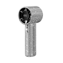 (Silver) Ventilateur portable mini personnel Mgall S5 Full Diamond Turbo 199 vitesses