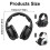 (Black) Casque de jeu circum-aural à réduction de bruit avec microphone et éclairage LED 3