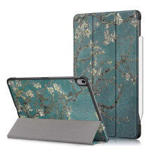 (Multicolor, Wintersweet) Pattern Print PU Leather Tri-Fold Stand Magnetic Cover iPad Air 11 2025 2024 Air 2020 A
