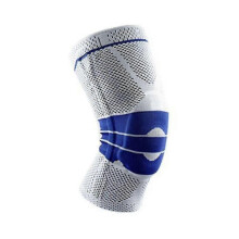 (M, Light Grey) Link Brand Full Knee Support Brace and Medial Patella Strap Protector M/L/XL
