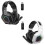 (Black) Casque de jeu circum-aural à réduction de bruit avec microphone et éclairage LED 5