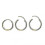 (WHITE GOLD, 8mm) För minimalistiska piercingälskare 9k guld 6mm segmentformad näsring 1