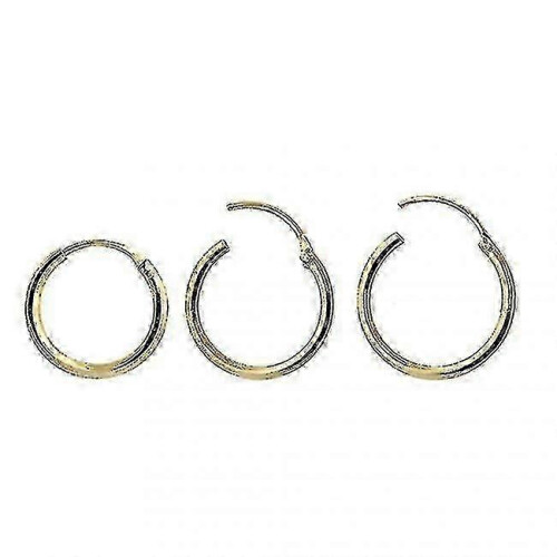 (WHITE GOLD, 8mm) För minimalistiska piercingälskare 9k guld 6mm segmentformad näsring