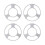 (Gray Button) Kollisionsskydd för propellerskydd, stötfångarring, stötskydd 1