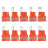(Red, 1set) 10 Piece Reflective Keychain Safety Set Backpack Accessories Reflector A1Z8 1