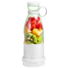 (White) Mini extracteur de jus électrique rechargeable USB - Mixeur à fruits portable idéal pour les voyages, le bureau et la salle de sport