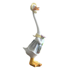 (Mother Duck) Statue de canard en résine, ornement de cour artisanal, figurine animale