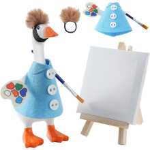 (2set) 7-tommers skrivebordsutstyr fra Goose, mini-skrivebordsutstyr fra Goose, tilbehørssett til magnetisk gåsestatue