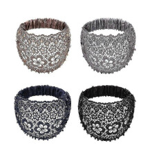 (Coffee) Fascia per capelli con fiori di prugno, larga, alla moda, casual, accessorio per capelli.