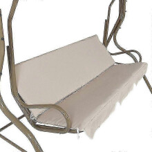 (Beige) Housse de coussin de rechange imperméable pour balancelle de jardin Barsinfi, pour extérieur